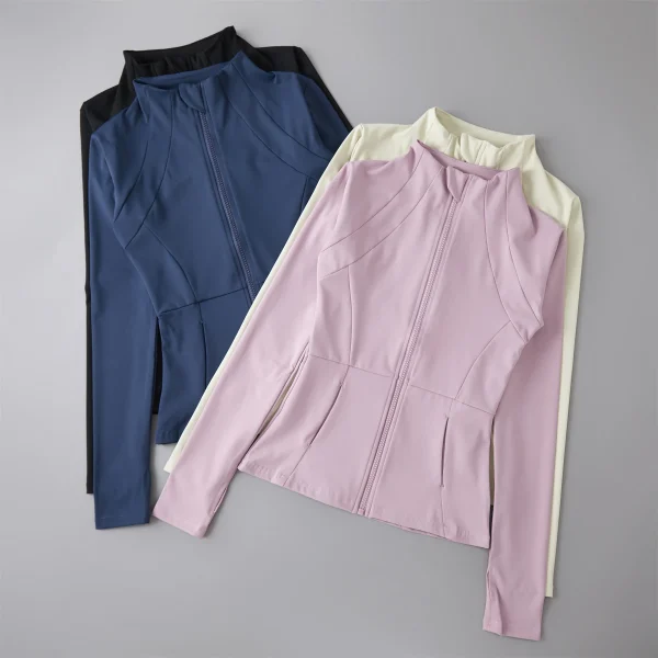 Women’s Fitness Windbreaker – Breathable Long‑Sleeve Training Top