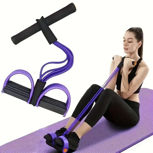 6‑Tube Resistance Band – Multi‑Function Yoga & Full‑Body Training Rope