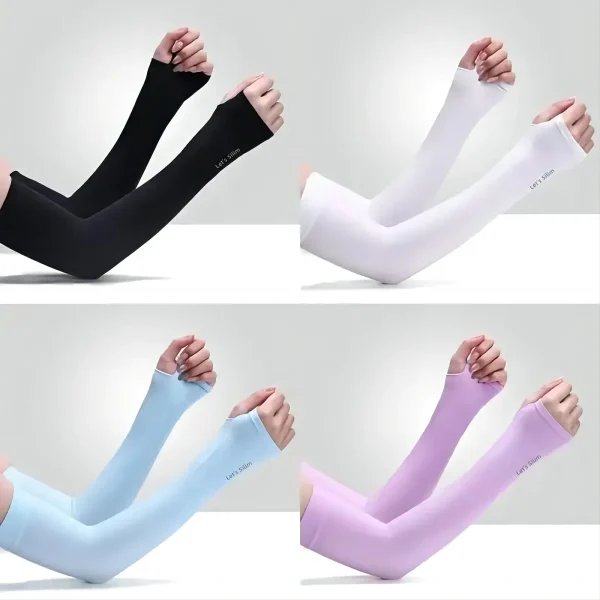 Ice‑Silk UV‑Protection Arm Sleeves – Cooling Unisex Outdoor Sports Covers