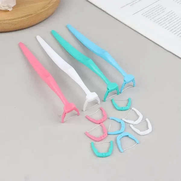 Professional Dental Floss Sticks – 20‑Piece Reusable Oral Hygiene Kit
